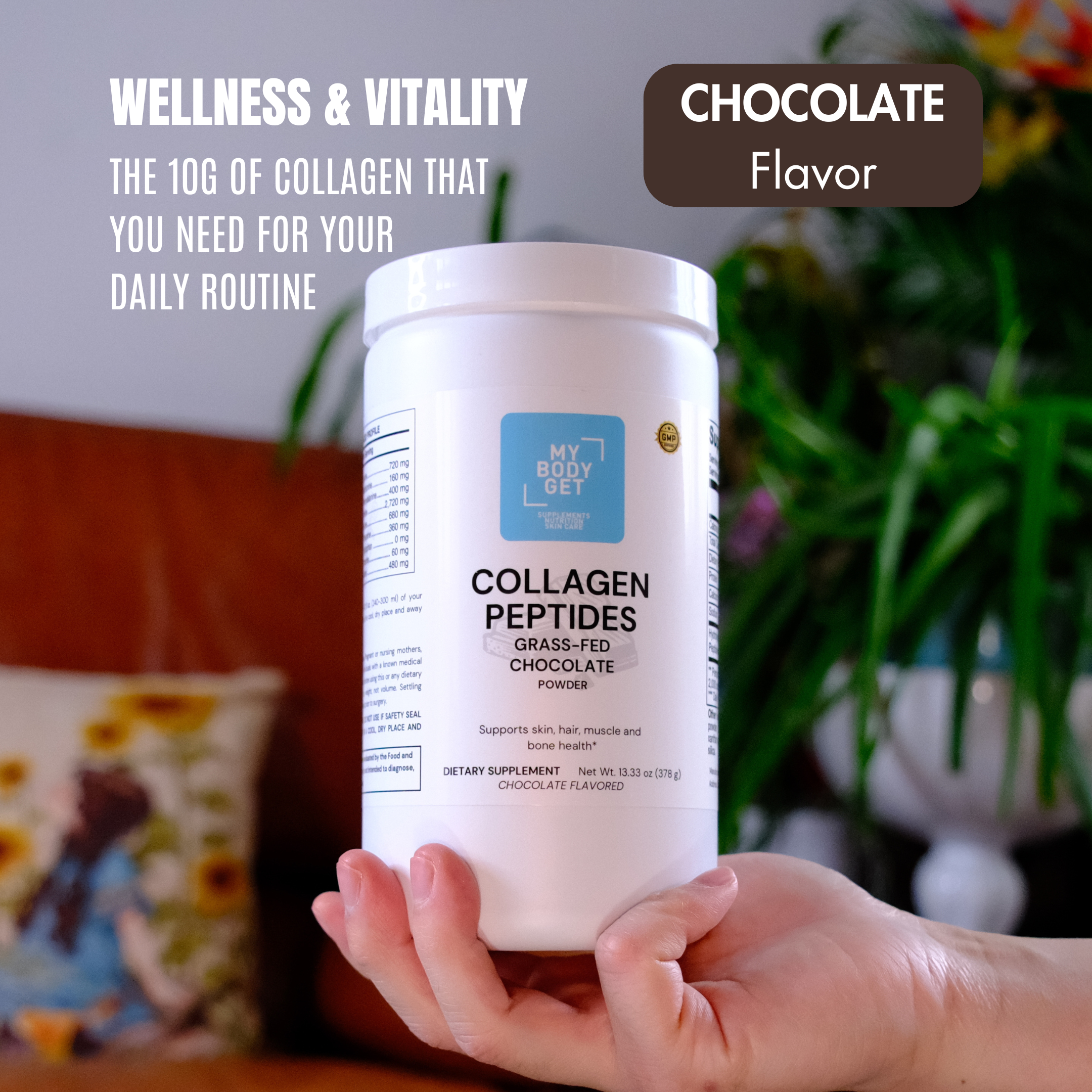 Glow Collagen – Chocolate Delight Hydrolyzed Collagen Powder